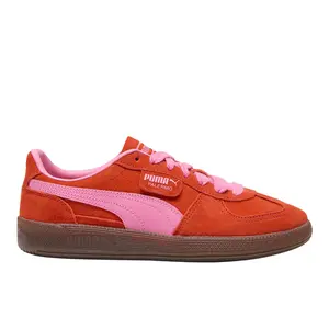 PUMA Womens Palermo Lace Up Sneakers Shoes Casual - Red