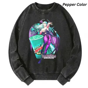 The Morrigan Aensland Mountain Dew Darkstalkers Resurrection Sweatshirt, Vintage Soda Lover Crewneck Gift for Fans, For Men And Women Size S-3XL, Gift for Men, Gift for Women, Crew Neck T-shirt, Trending T-shirt