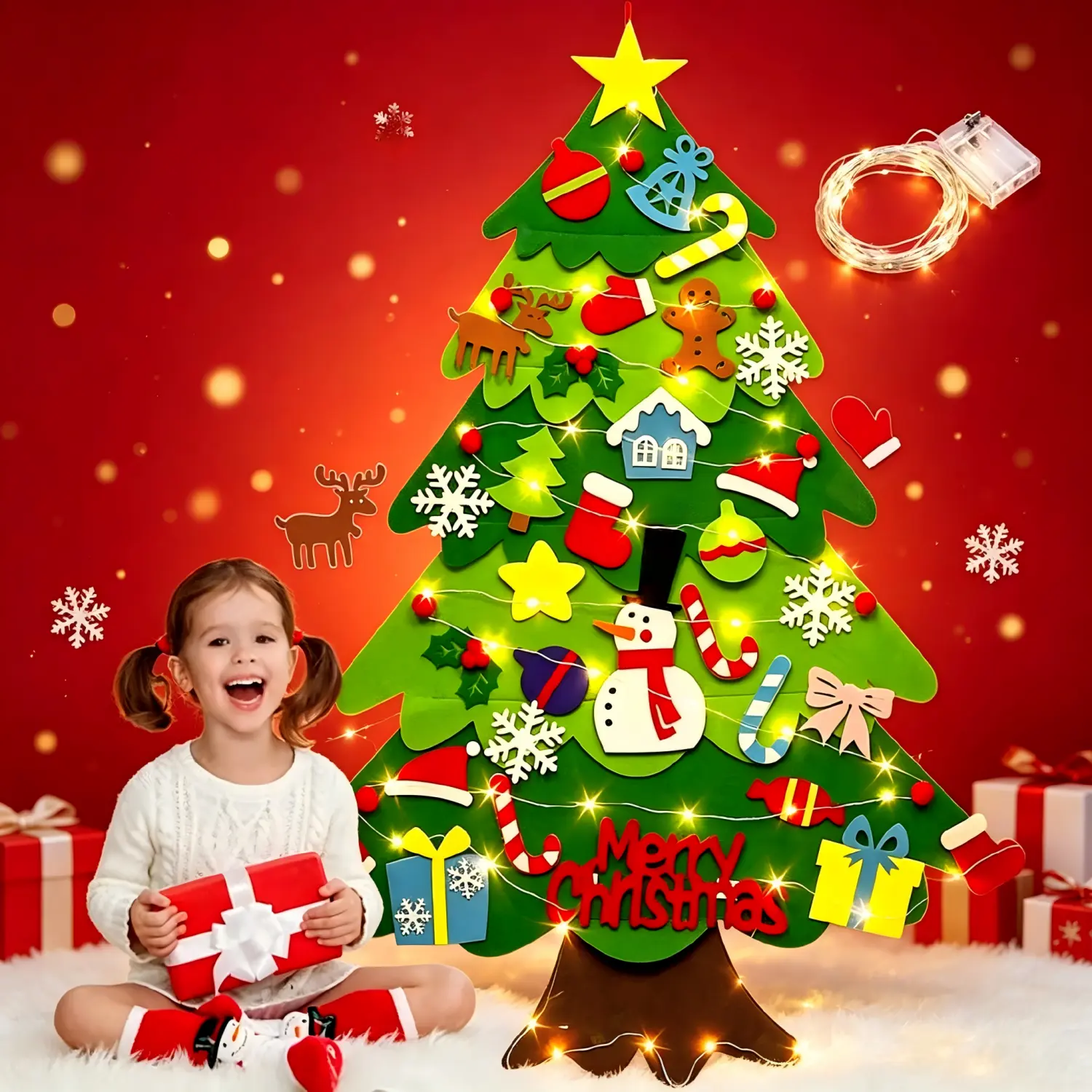 Felt Christmas Tree Nonwoven Fabric New  DIY Felt Christmas Tree Christmas Decorations Felt Christmas Hanging Ornaments