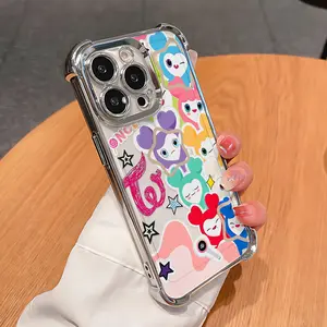 Adorable Kpop Girl T-Twice Phone Case Compatible with for iphone Models 17, 16E, 16, 15, 14, 13, 12, 11 Mini, Pro, Max, Air, X, XR, XSMAX, 8, 7 Plus; Features a Transparent, Soft Back Cover That Is Anti-Fall.
