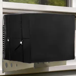 Air Conditioner Covers for Window Units - 3 Insulation Outside AC Cover with Strap, Winter Waterproof AC Sun Shade - 27.5 * 22.5 * 18.5 Inch