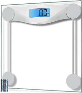 Bathroom scale, digital weighing machine for human body, precise and large LCD backlit display screen