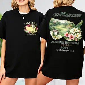 The Masters Augusta National Golf Course T-shirt, 2026 Tournament Inspired Graphic Tee, Vintage Golf Fan Tee, Double-sided Printing Classic Golfer Gift Apparel