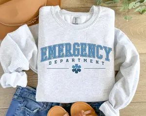 Emergency Department Sweatshirt, ER Nurse Crewneck, ER Nurse Gift, ER Department Sweater, Emergency Nurse Sweatshirt, Hospital Sweatshirt