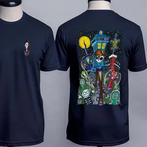 Nightmare of Doctor Who T-Shirt, Horror Tardish & Halloween Eleventh Doctor T-Shirt, Spooky Graphic, Pumpkin Tee