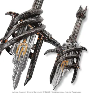 Munetoshi 20” Foam Sauron Broken Sword Hilt Power Rings LOTR Fantasy TV Movie Cosplay Prop