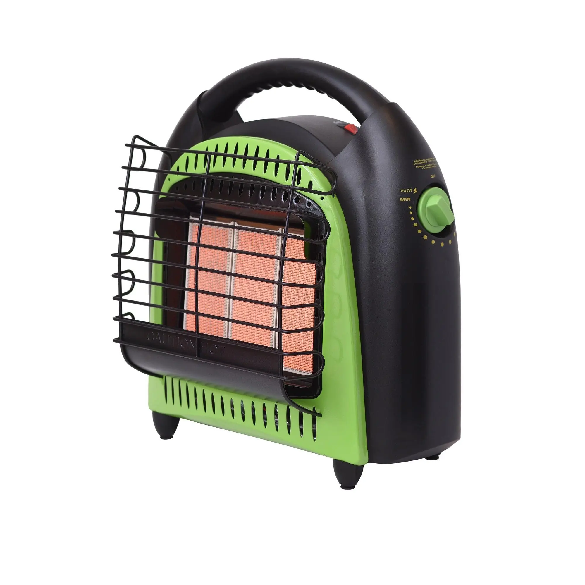 Flame King 20,000 BTU Portable Propane Radiant Heater with Thermostat & Auto Ignition, Indoor/Outdoor Space Heater for Camping, Garage, Patio, Ice Fishing