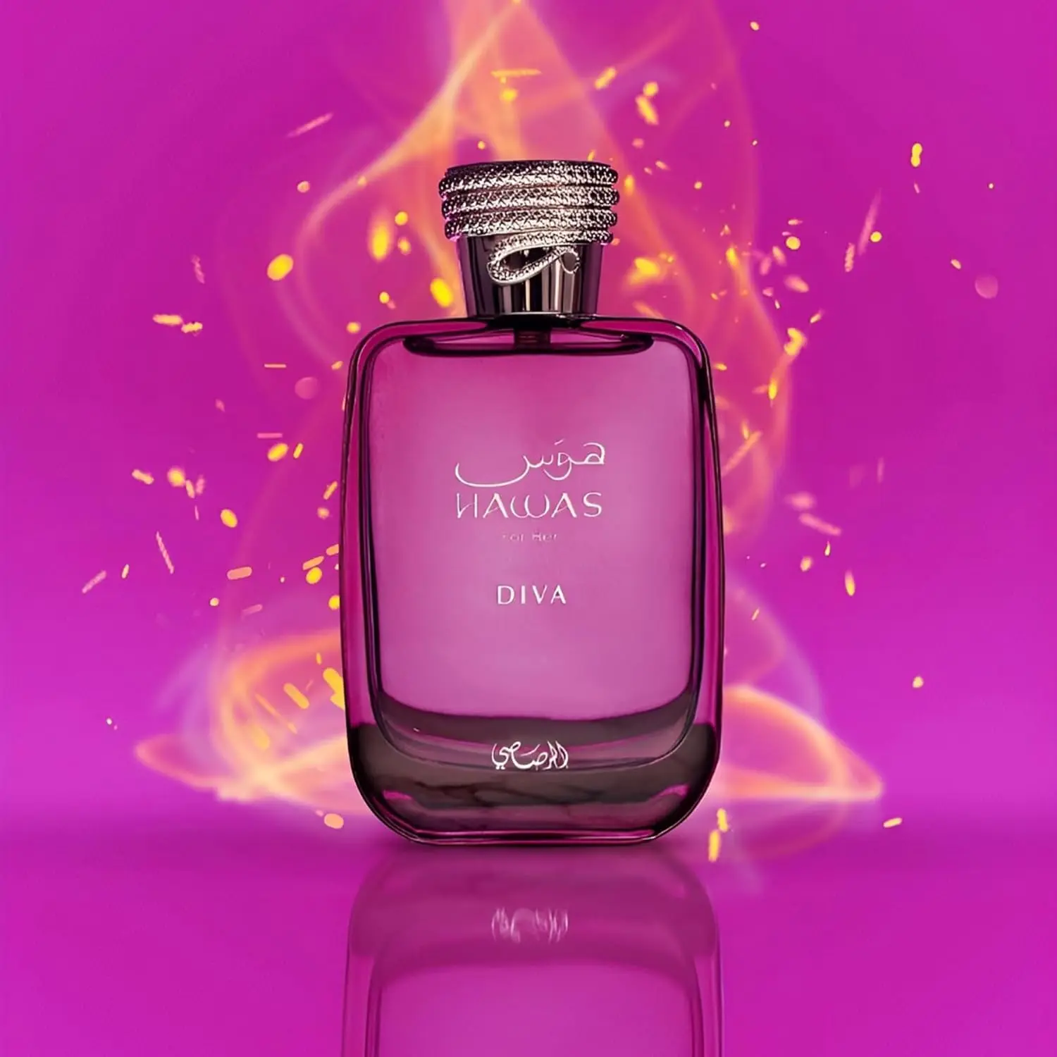 Rasasi Hawas Diva Women's Eau de Parfum Spray - Fruity, Floral, Amber, Musky Scent, Long-Lasting Fragrance, 3.38 oz/100 ml