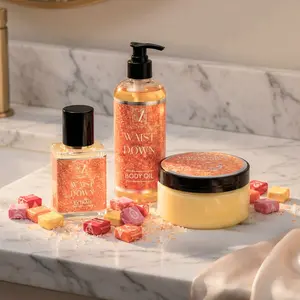 Waist Down Large Body Butter Trio: 4 Oz Buttercream, 4 Oz Body Oil & 30 Ml Parfum