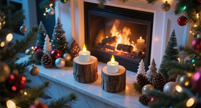 Flameless Candles, 2025 12pcs USB Rechargeable Tea Lights Candles for Christmas Decor with Remote Control for Home Table Wedding Christmas Halloween Decor