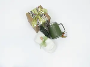 Elegant Gift Set with Honey, Tumbler, and Cozy Socks