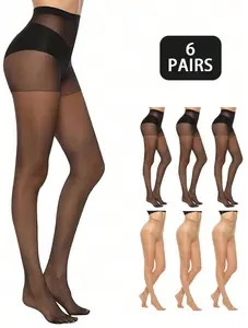 TCVC Summer Sheer Tights | Comfort High Waist & Shadow Toe  Lightweight Summer Pantyhose | Invisible Shadow Toe Summer Breathable Sheer Tights Breathable Elastic Pantyhose Second Skin Fit Sheer Tights Reinforced Shadow Toe Comfort High Waist Pantyhose