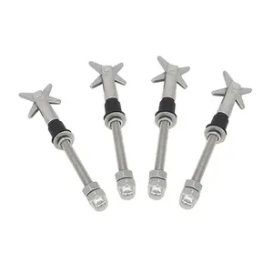 Toggle Anchor Bolts, Hollow Wall Anchors 304 Stainless Steel Scissors Type Heavy Duty X Anchor M10x180mm, Pack of 4
