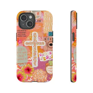 Coquette Christian Collage Phone Case – Cute Bible Verse Cover for iPhone & Samsung, Jesus Design, Faith-Inspired Gift Compatible with Samsung Galaxy S25