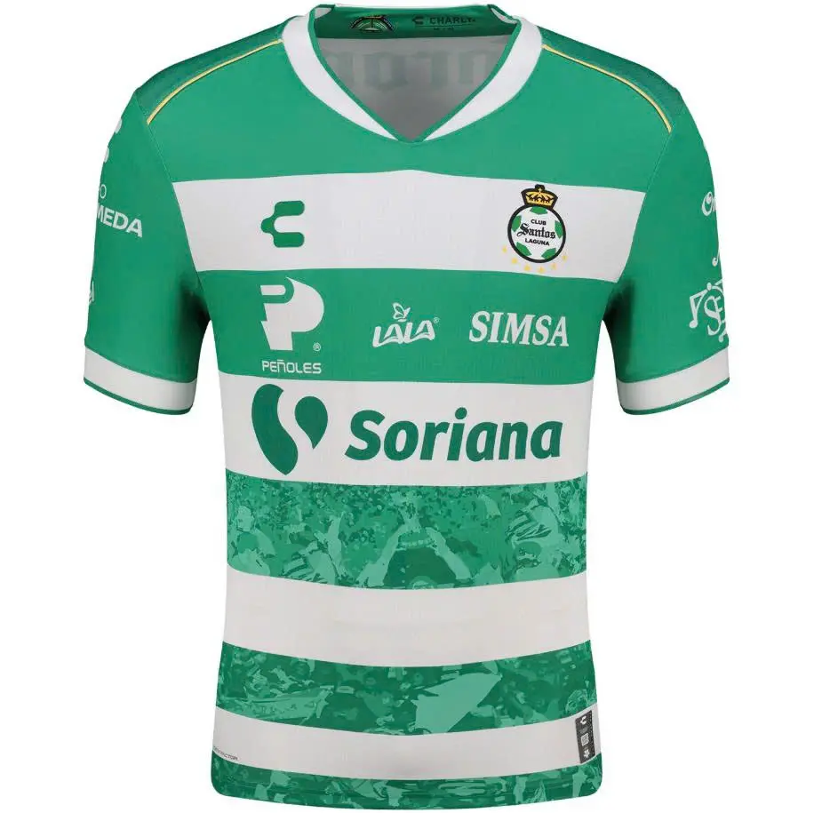 Authentic Santos Laguna home jersey for the 2025/2026 season.
