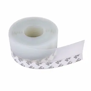 16.4Ft Door Weather Stripping, (1.38in Width) Weather Stripping Door Draft Stopper Adhesive Seal Strip Anti Draft Insulation Tape for Doors Windows and Shower Doors