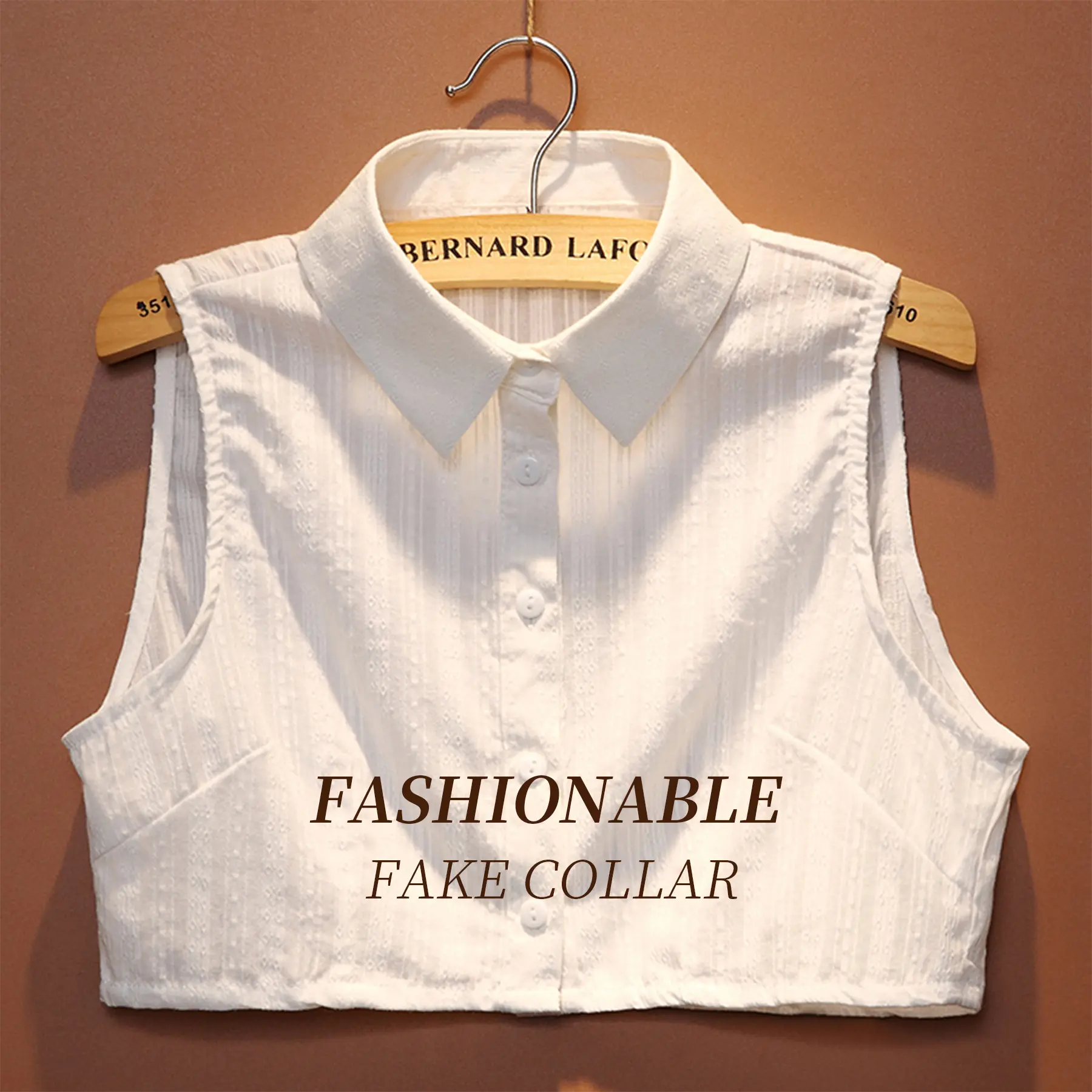 Ladies' decorative fakes collar, a pure cotton white collar, is available in multiple size specifications, including M, L, XL and 2XL. It can be matched with various coats and is suitable for wearing on all kinds of occasions. Ladies' decorative fakes collar, a pure cotton white collar, is available in multiple size specifications, including M, L, XL and 2XL. It can be matched with various coats and is suitable for wearing on all kinds of occasions.