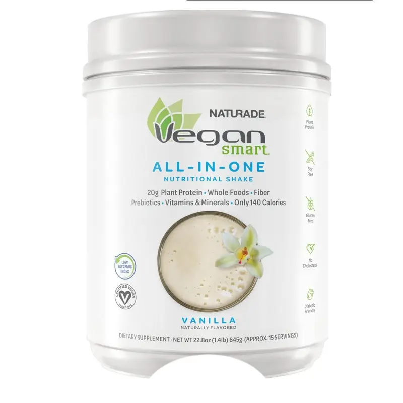 VeganSmart All-In-One Nutritional Shake Dietary Supplement | 20g Protein, Fiber, Vitamins & Omega-3 Healthcare Fitness Powder