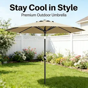 LH- UV Protection Waterproof 9 ft Outdoor Patio Umbrella Table Umbrella withPop Up Gazebo Canopy Tent Waterproof UV Block Outdoor Instant Shelter with Carry Bag for Patio Garden Backyard BBQ Wedding