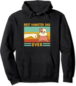 Cute Syrian Breed Funny Rodents Best Hamster Dad Ever Pullover Hoodie - Braedoncoysp Shop 94B0BJCFNG41
