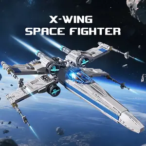 Epic 1271 PCS Space Fighter Jet Building Blocks – MOC Spaceship Model Kit, STEM educational construction toy, birthday and Christmas gift for kids, boys, and teens
