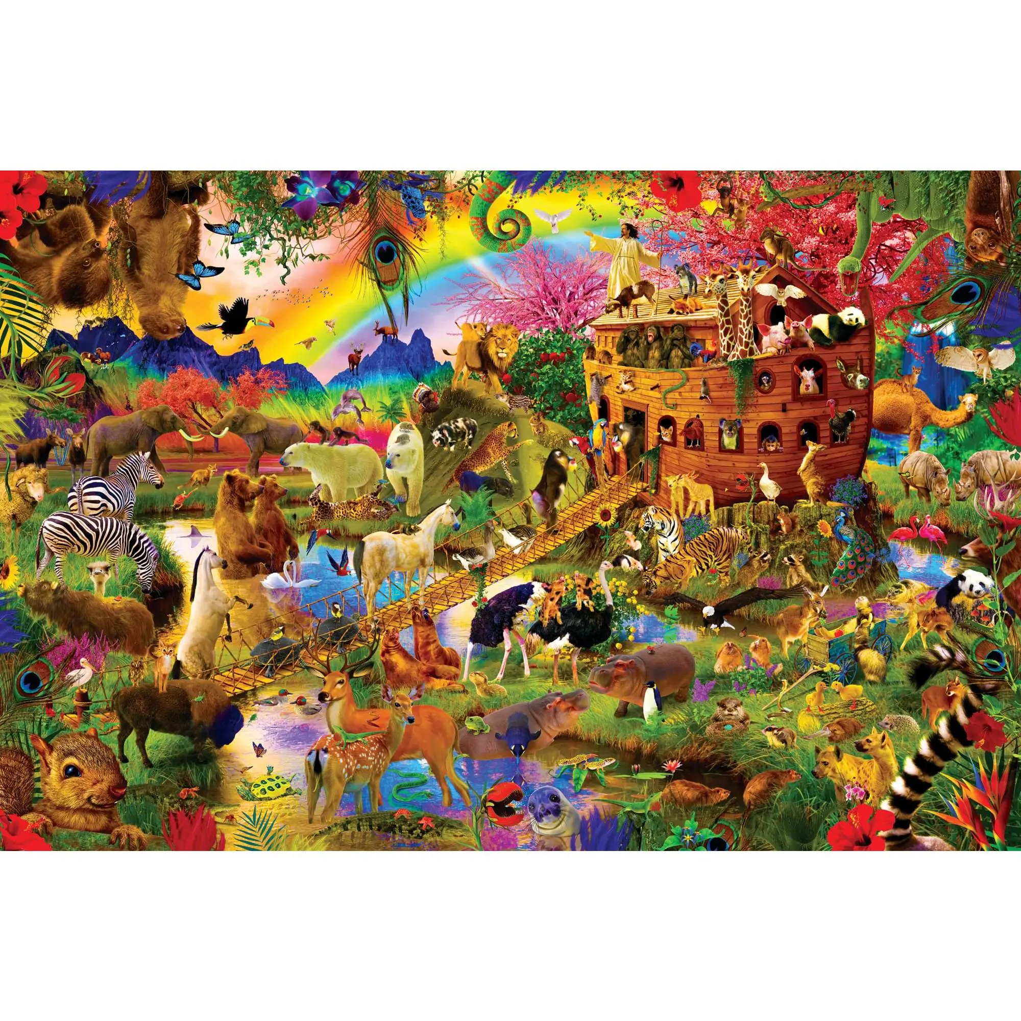 Noah's Ark Animals 1000 Piece Jigsaw Puzzle