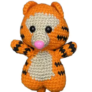 Palm sized crocheted tigger