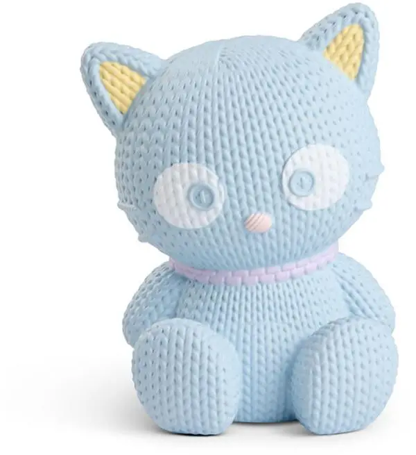 Hello Kitty and Friends - Chococat Pastel Limited Edition Vinyl Figurine Statue, Collectible Display Item with Knit Look, Approx. 5"