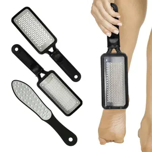3Pcs Foot File - Feet Scraper for Dead Skin - Heel Grater, Callus Remover Scrubber Tool, Rasp for Cracked Heels - Stainless Steel Pedicure Filer for Men & Women - Use on Wet or Dry Skin - Home Improvement.