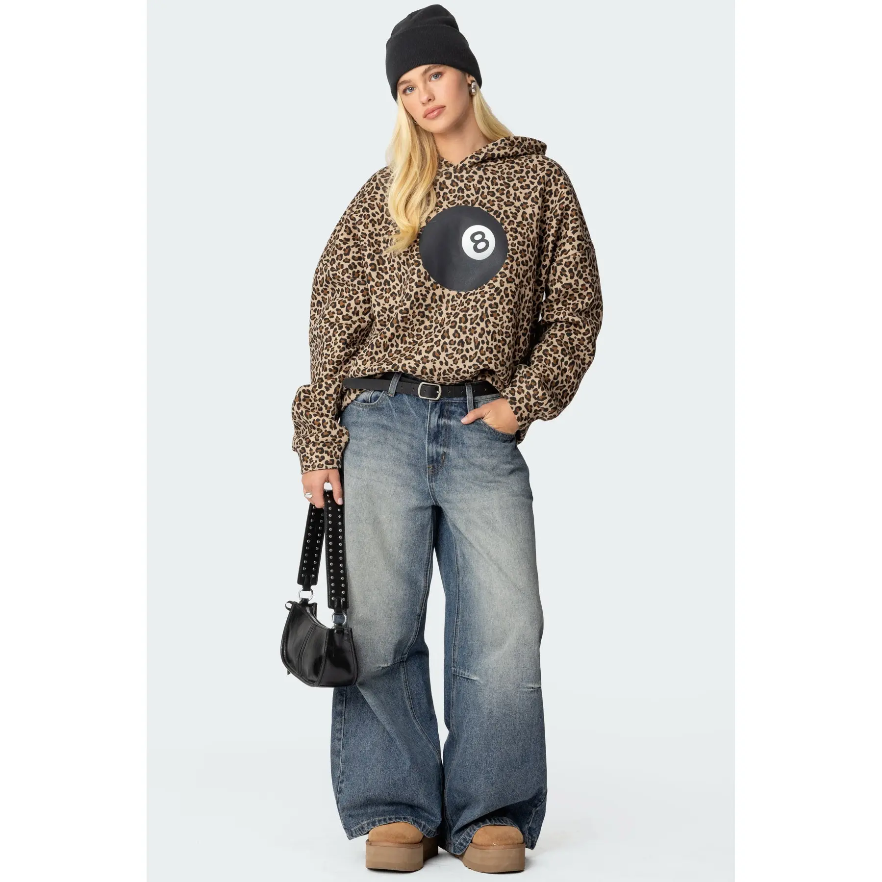 Leopard Magic 8 Oversized Hoodie - TikTok Shop