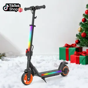 【Vibrantly colorful】I-k3 Max & I-k3 Pro Electric Scooter For Kids 200W/150W Motor 3-Level Height Adjustment, Dual Brakes, Colorful Lights, Smart Display & Ideal Gift for Kids Ages 6-14