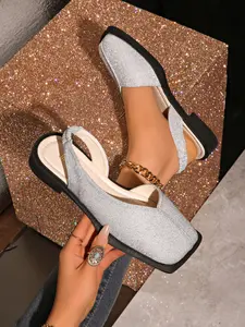 New Large Size 36-43 Women's Fashionable Breathable Low Heel Slip-On Shoes, Spring & Fall Casual Roman Style Round Toe Commuter Boots