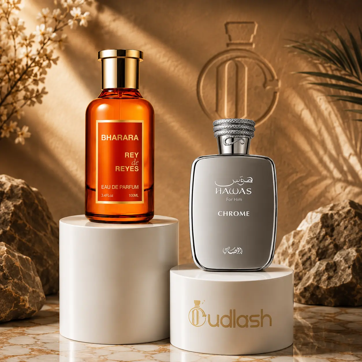 Bharara | Rey De Reyes Orange + Hawas Chrome | Unisex Fragrance | 100 ML - 3.4 OZ | Eau De Parfum | Bergamot- Pink pepper and Cardamom