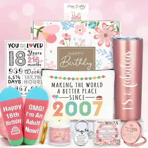 18th Birthday Gifts for Girls 18 Year Old Girl Birthday Gifts Unique Gift idea for 18 Year Old Girl 18th Birth day Celebration Decorations for Girls 18 Birthday Gifts for 18 Year Old Girl Presents for 18 Year Old Girls Care Package