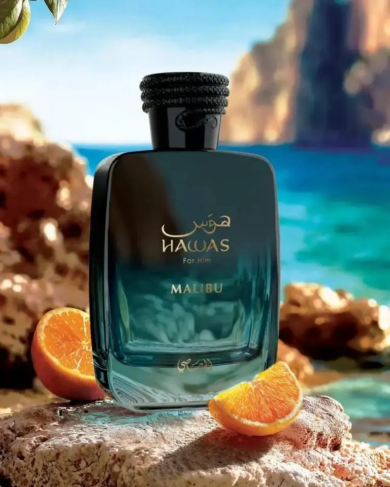 Rasasi Hawas Malibu Eau de Parfum 3.4 oz (100ml) for  Men | Fresh Fruity Aquatic Fragrance