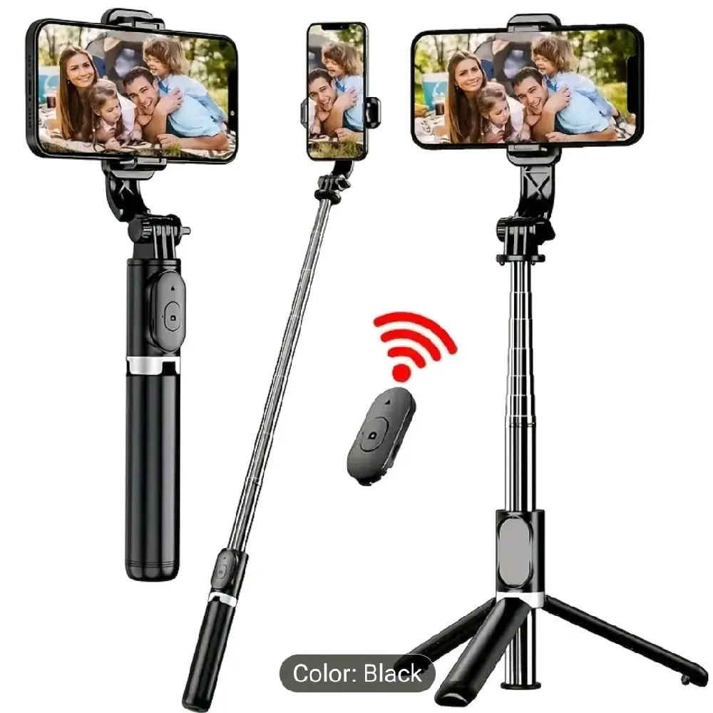 40-Inch Retractable Selfie Stick Compact & Portable with 360-Degree Rotation for Dynamic Selfies and Group Photos Ideal for Android and iPhone Users
