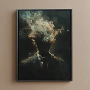 Moody Dark Academia Wall Art, Surreal Gothic Home Office Print, Aesthetic Dark Art Poster, Dark Academia Gift, 5 Size, 8x12 to 27x40 inch, Room Decor, Unframed | 5 Size, (8x12 to 27x40) inch