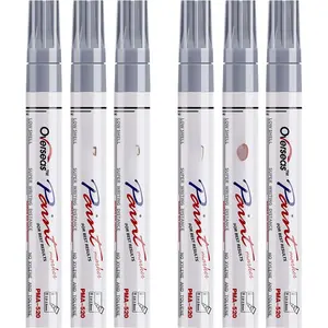 Metallic   Markers Pens - Single color 6 Pack Permanent Oil Based  Pen, Medium Tip, Quick Dry and  Marker for Rock, , Metal, Plastic, Canvas, Glass, Mugs, Rubber