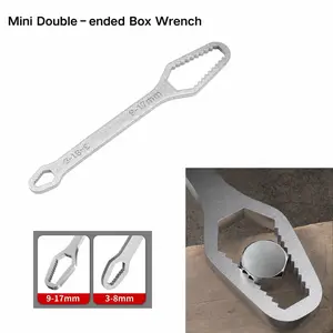3-17mm  /Mini Pocket  for Outdoor Repair/Compact Nut Repair Tool/Compact Outdoor Repair Tool for Camping Gear Toys Bikes & Tripods/Outdoor Emergency Fix/Canopy Grill Tripod Nut Repair/ self-tightening wrench
