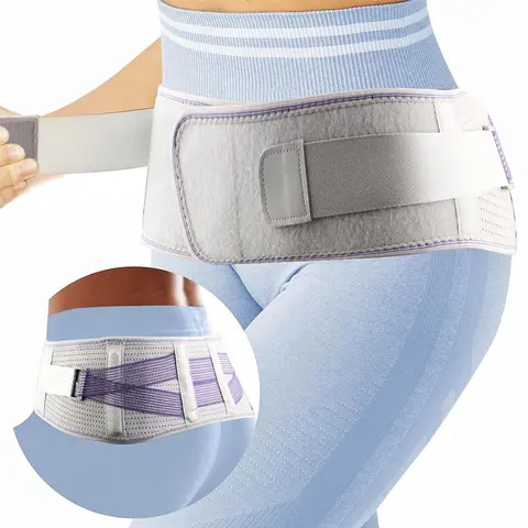 Sacroiliac Hip Belt, Adjustable Compression Support Belt for SI Joint, Lower Back Wrap for Pelvic, Leg, Sacral, Trochanter, Adjustable Waist Wrap, Breathable Lumbar Brace, Breathable Waistband, Recovery Belt