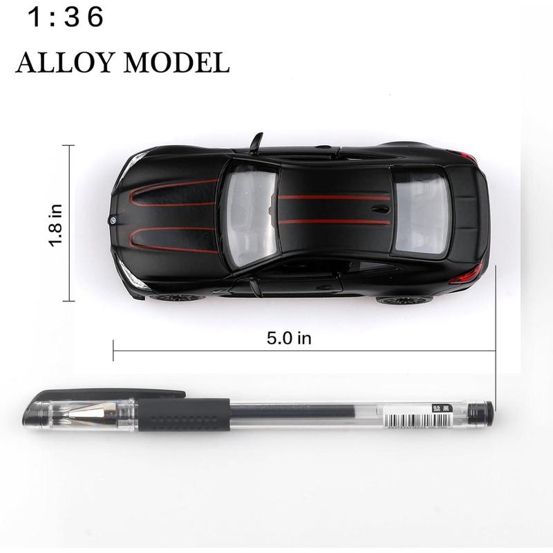 1/36 Scale BMW M4 Diecast Model Cars,Pull Back Vehicles BMW Toy Cars,Cars Gifts for Boys Girls(Black)