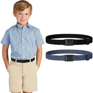 Adjustable Elastic Belt for Boys Girls and  Nickel Free Stretch Belts for Pants Jeans