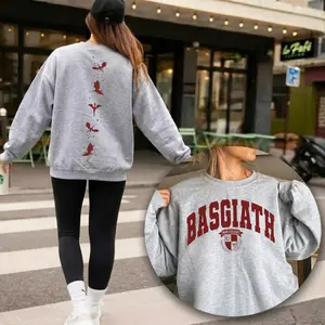 Fourth Wing Double-Sided Sweater, fourth wing merch, Fourth Wing Sweatshirt Crewneck, Basgiath War College Shirt, Dragon Rider Sweatshirt, Bookish Sweater, Empyrean Series, Fourth Wing Shirt