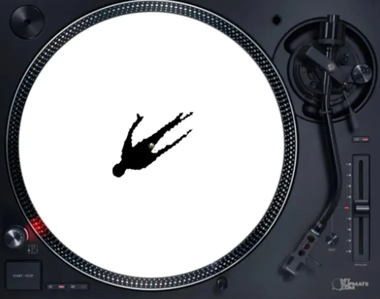 Falling Man Vinyl Slipmat