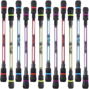 12 count Pen Spinning Pens Writable Rolling Finger Pen Spinning Rotating Pens Non-Slip Coated Spinnings Pen Mod with Weighted for Gaming Office Supplies
