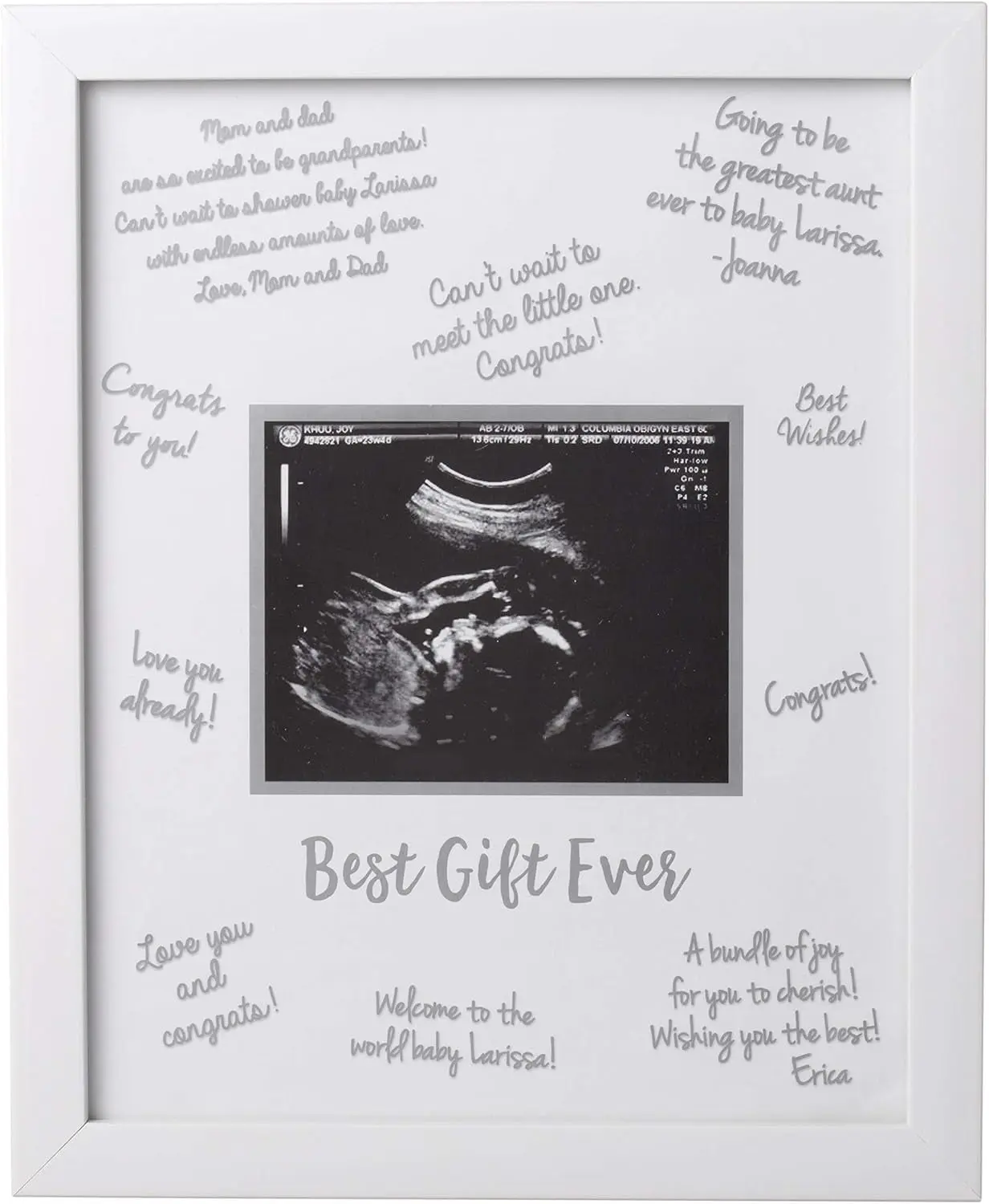 Guest Signature Sonogram Keepsake Frame
