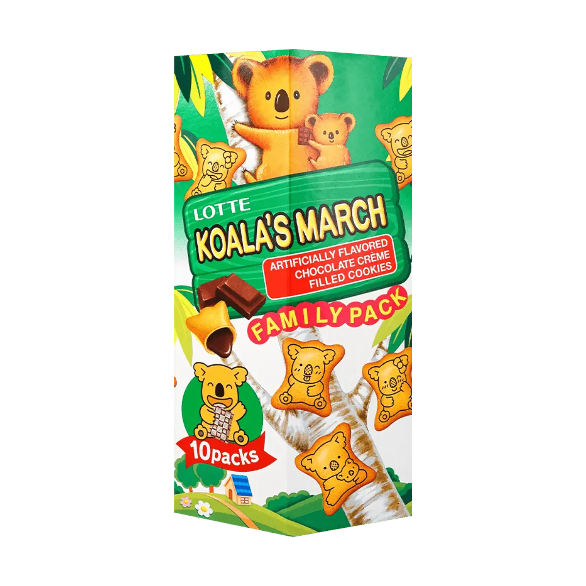 LOTTE Koala's March Chocolate Cookies Family Pack 195g - Japanese Snack
