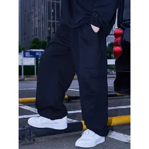 Heather Grey Cargo Sweatpants | Oversized Streetwear Wide-Leg Bottoms