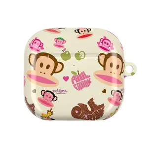 Cute Cartoon Monkey AirPods Case with Keychain, Fun Protective Cover for AirPods, gift for fans, gift for him for her