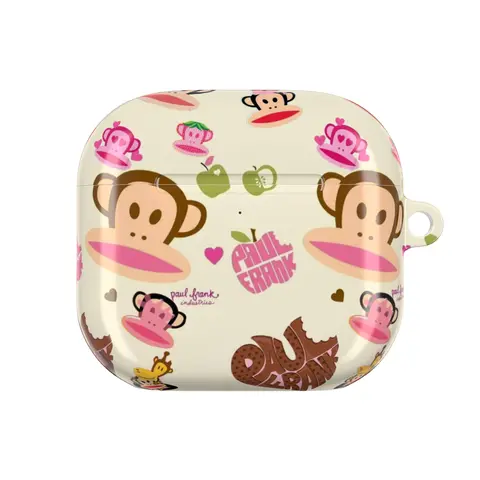 Cute Cartoon Monkey AirPods Case with Keychain, Fun Protective Cover for AirPods, gift for fans, gift for him for her